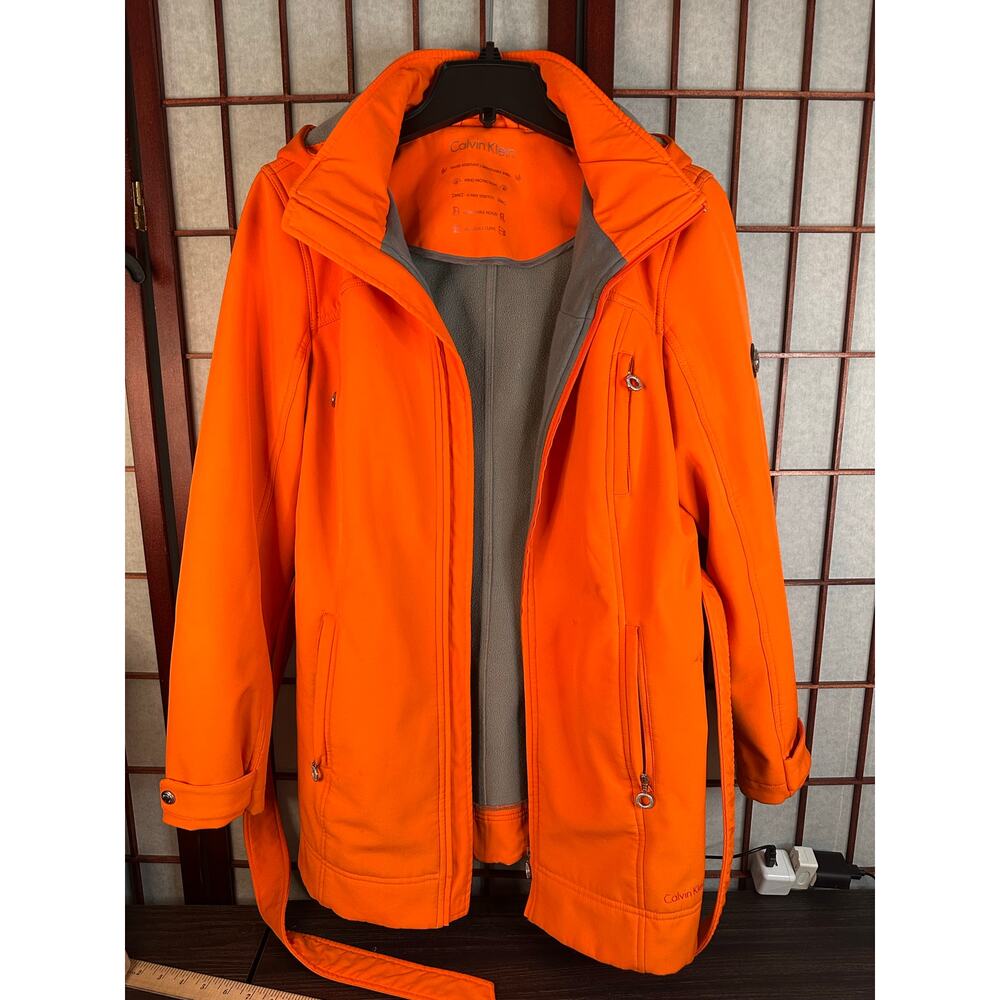 Calvin Klein Performance Orange Softshell Or Rain… - image 1